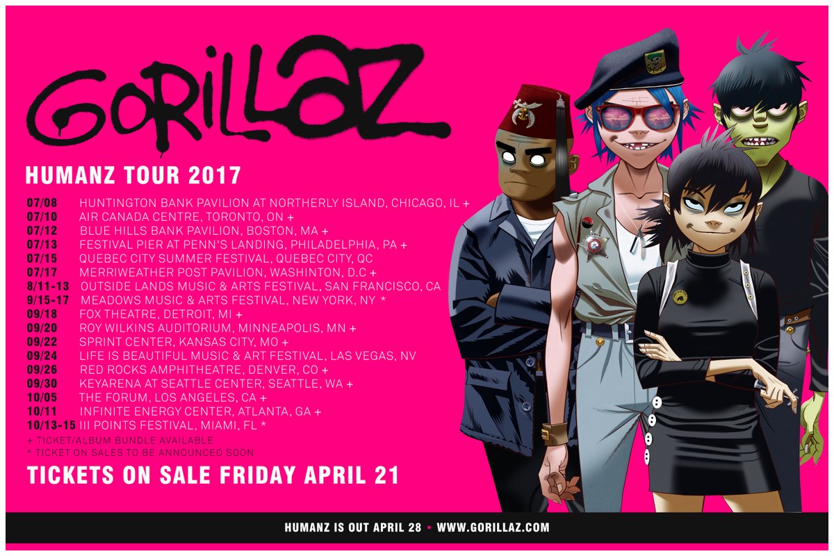 Gorillaz North America Tour